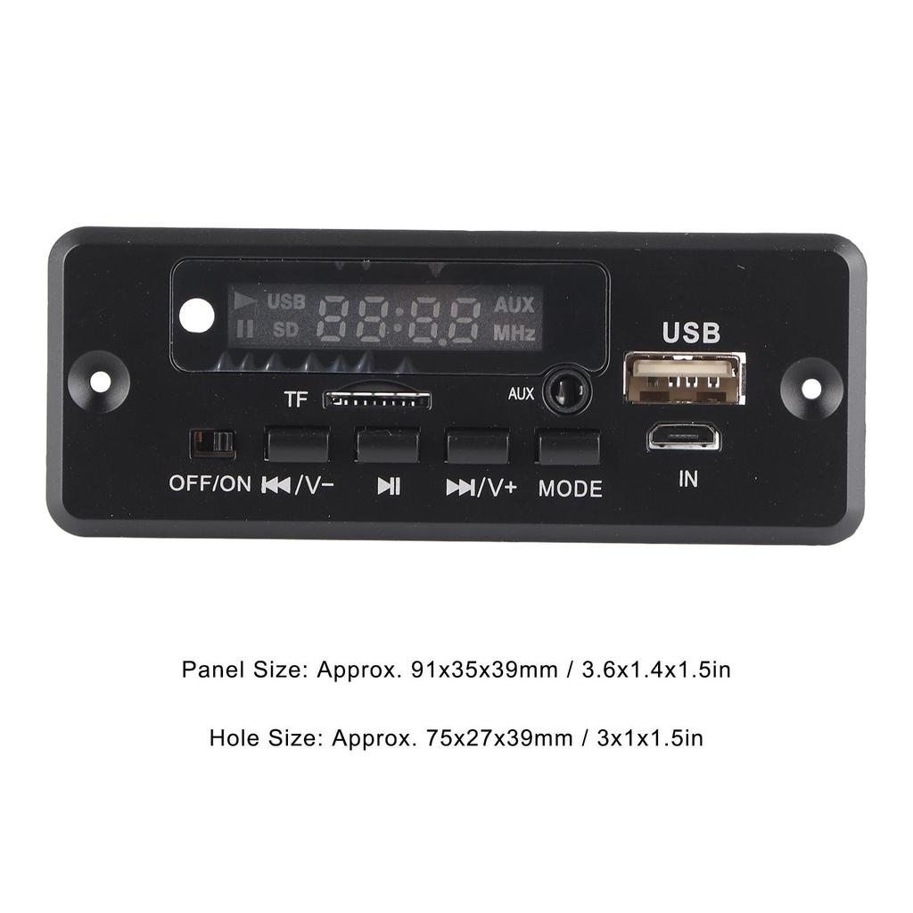 Плата декодирования 12В 02EA Плата декодирования MP3 с USB-портом Поддержка карты памяти и U-диска