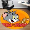 1 шт. Круглый ковер Tom & Jerry для офиса, под офисные стулья, спальни, гостиной, домашний декор a0926110