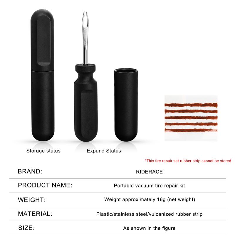 Ремонтный комплект для бескамерных шин велосипеда с резиновыми полосками, портативный срочный ремонт без клея, набор резиновых полосок, инструмент для ремонта шин велосипеда