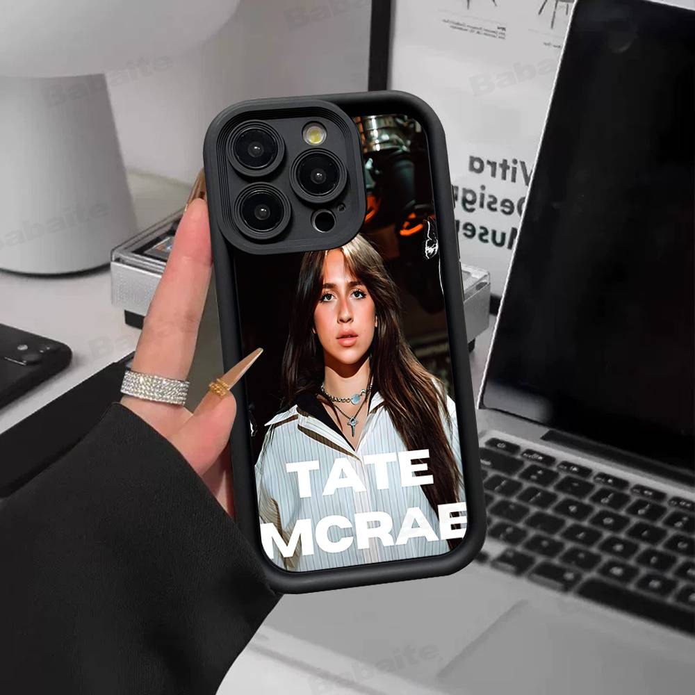 Tate M-McRae Singer Phone Case For IPhone 17 16 15 14 13 12 11 Pro Max 16E Plus INS Soft Cover