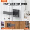 Dummy Door Lever, 2 PCS Non-Turning Single Side Push/Pull Handle, Contemporary Square Door Lever Set, Reversible for Right and Left Sided Doors,For