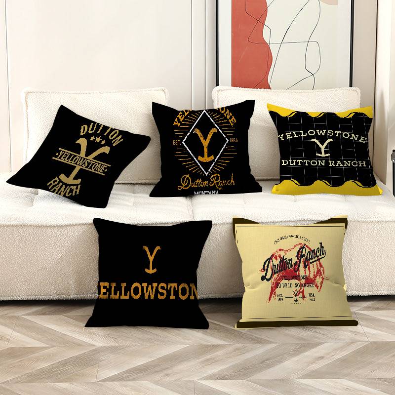 Y-Yellowstone D-Dutton R-Ranch Maple Design Cushion Cover Happy Autumn Harvest decor Holiday Decorati Pillow Cover