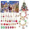 Hot-Selling 24-Day Reindeer Christmas Bracelet Blind Box: Handmade Holiday Surprise Gift for Children