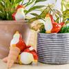 4 Pcs Bird Shaped Self-Watering Spikes Terracotta Clay Plant Watering Globes Planter Pot Insert Automatic Waterer for Garden Balcony