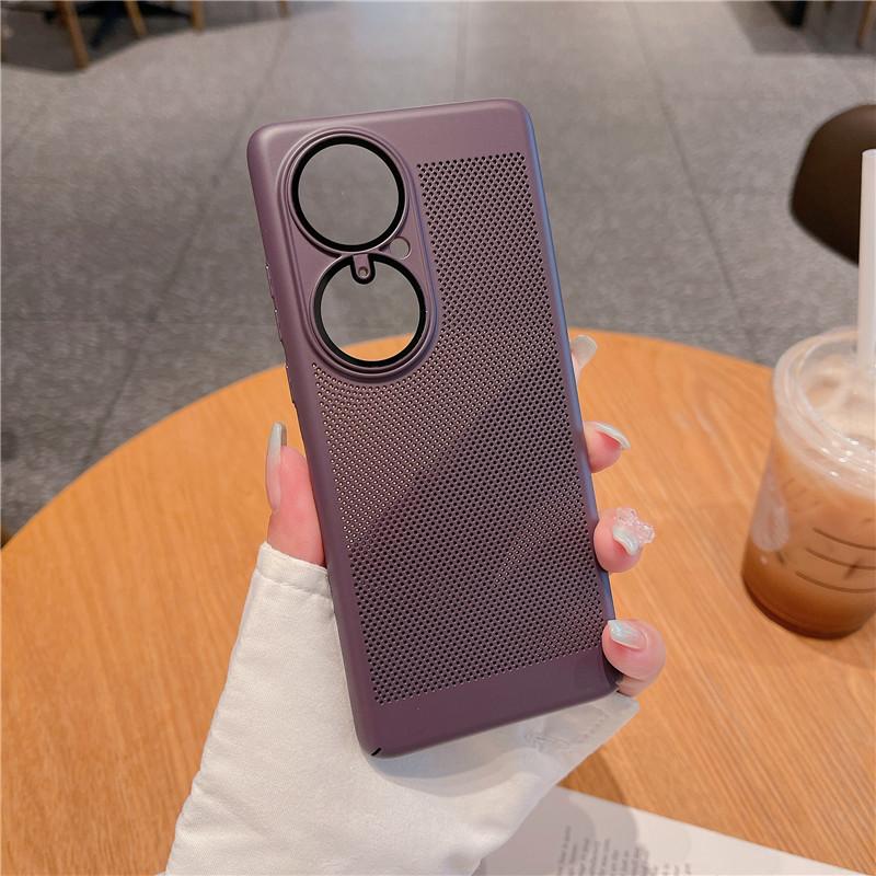 Полный чехол для рассеивания тепла с пленкой для объектива для Huawei P60 P50 P50E P40 Art Pro, дышащая охлаждающая сетка, жесткий корпус из ПК