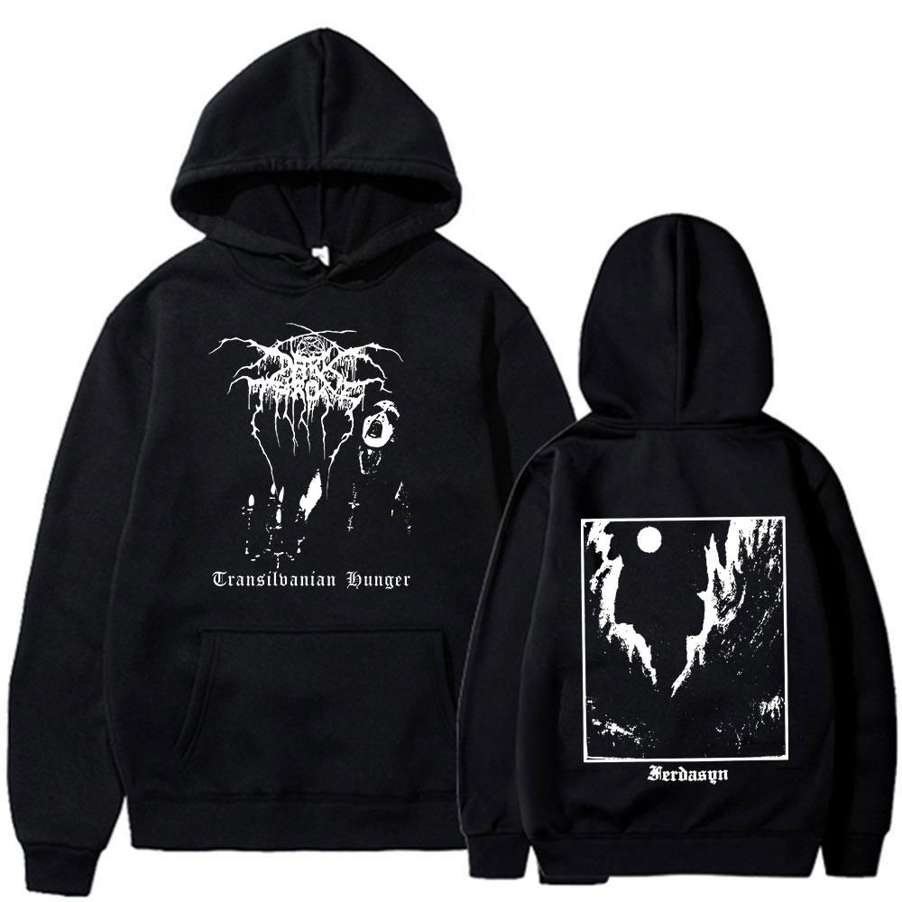 Черные Металлические Рок-группа Darkthrone Transilvanian Hunger Худи Готический Смертельный Темный Стиль Пуловеры Мужчины Женщины Свитшот с Длинным Рукавом