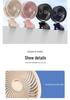 6-Inch USB Rechargeable Mini Fan with Night Light for Desktop, Office, Dorm