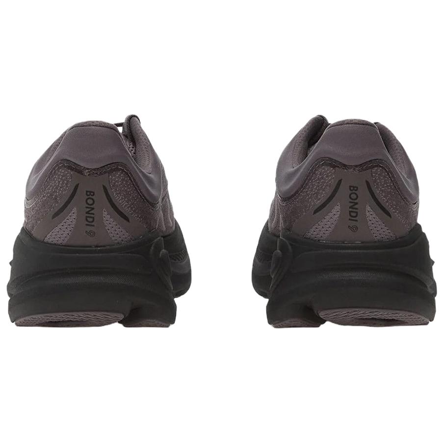 Мужские кроссовки HOKA ONE ONE Bondi 9 Низкие Беговые кроссовки Мужские Серый Черный