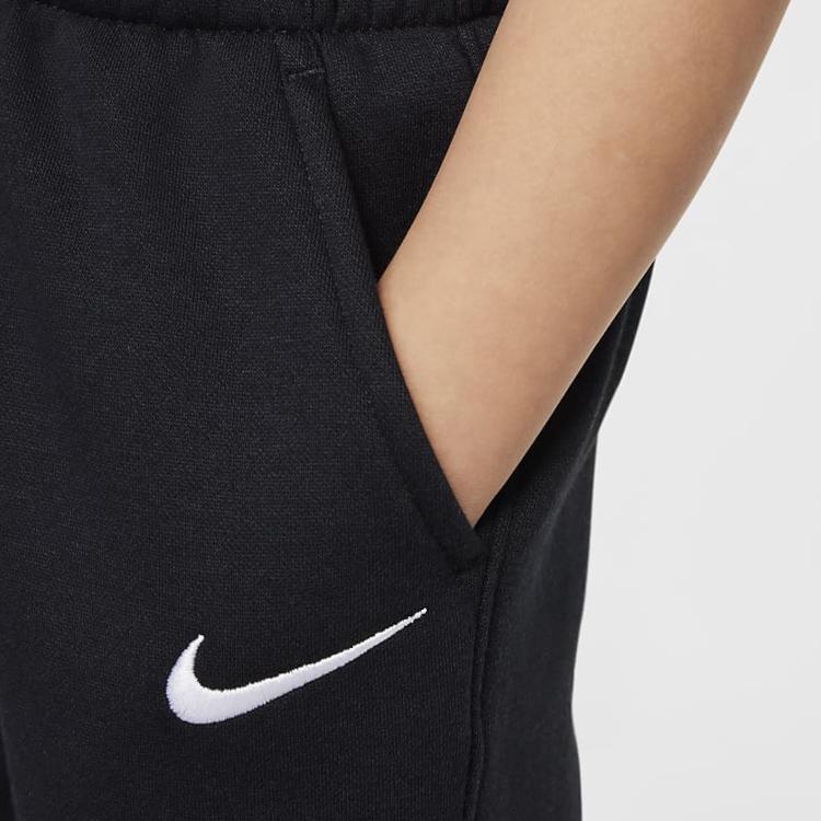 Nike Брюки полной длины Логотип бренда Удобная вязаная ткань с флисовой подкладкой Черный Для младенцев и малышей IB2542-010