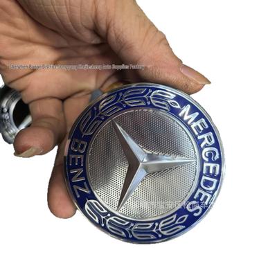 Эмблема плавающего колпака ступицы колеса Mercedes-Benz 75 мм для E-класса, C-класса, A-класса, GLS, ML.