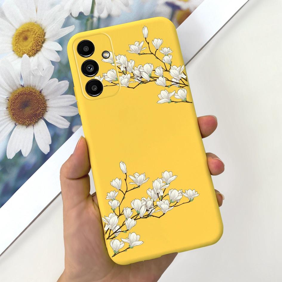 Для Samsung A14 5G 2023 Чехол Милый Желтый Утенок Кот Мультяшный Funda Для Samsung Galaxy A14 SM-A145F SM-A146B Чехол для Телефона A 14 Etui
