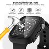 PC Case+Tempered Screen Protector For Apple Watch Ultra 3-1 11 10 46/42mm Integrated Hard Shell iWatch 9 8 7 6 5 4 SE 45mm 44mm