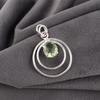 Green Amethyst Gemstone Pendant, 925 Solid Sterling Silver Pendant, Handmade Antique Jewelry, Gift For Mother Day