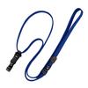 Open Industrial Loop Clips for Name Tags, Lanyards, Neck Straps, String, Detachable, 10-Piece Set, Blue, NX-8-BU