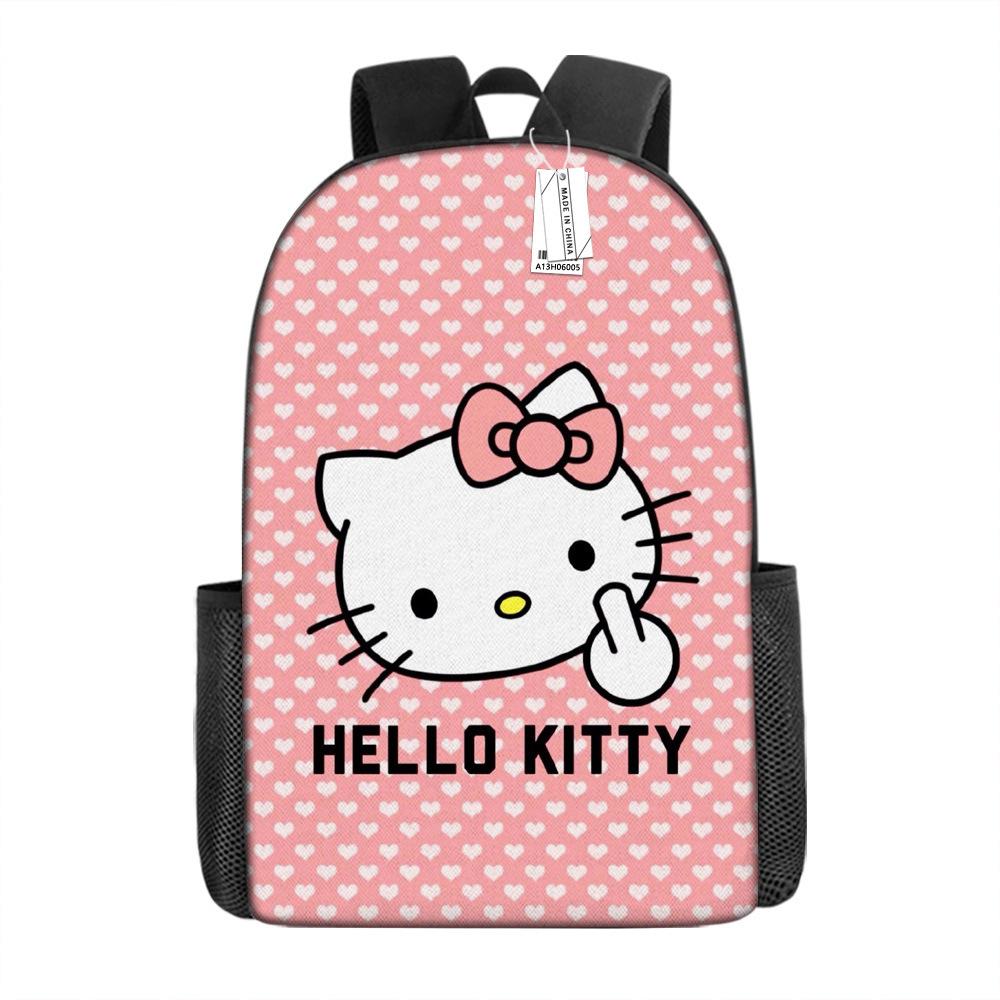Мультяшный рюкзак Hello Kitty Школьная сумка Ello Kitty Рюкзак с цифровой печатью