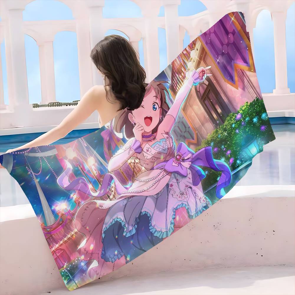Горячее Аниме Love Live Пляжное Полотенце Цветные Полотенца Для Ванной Для Девочки Микрофибра Быстросохнущее Без Песка Пляж Йога Спа Тренажерный Зал Бассейн