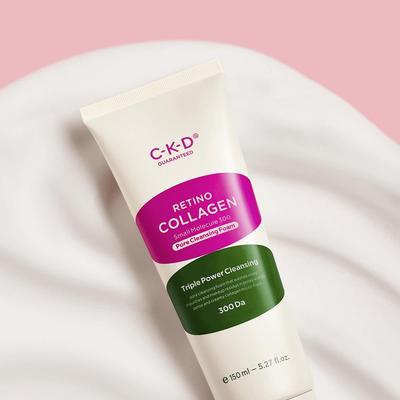 Retino Collagen Small Molecule 300 Pore Cleansing Foam 150 мл, Kbeauty, корейская косметика, образец
