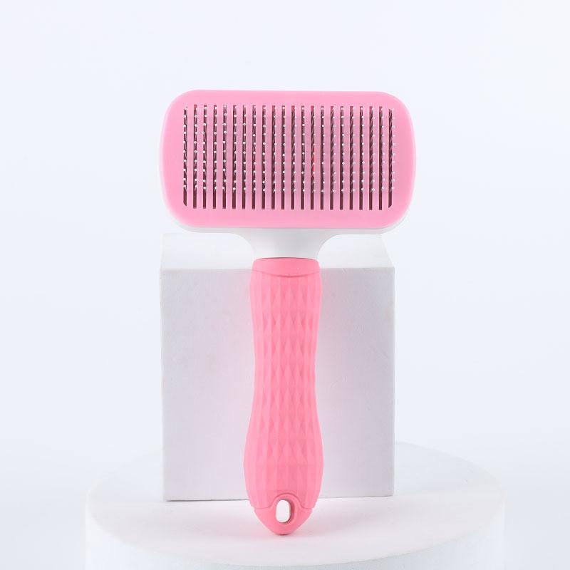 Cross-border Pet Comb Stainless Steel And Abs Material Blue/pink/grey