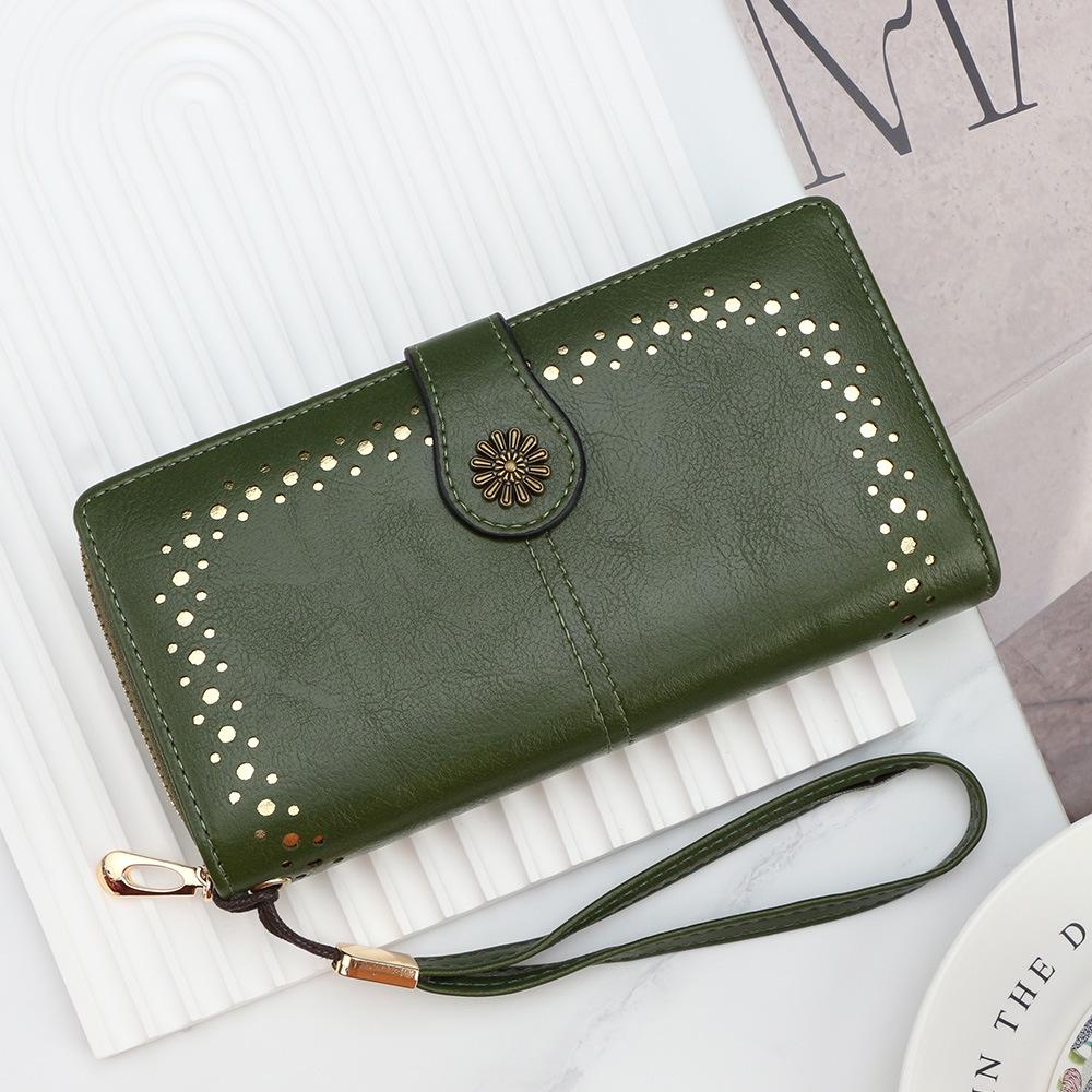 Women's Long PU Wallet: Fashion Clutch with Large Capacity Card Holder