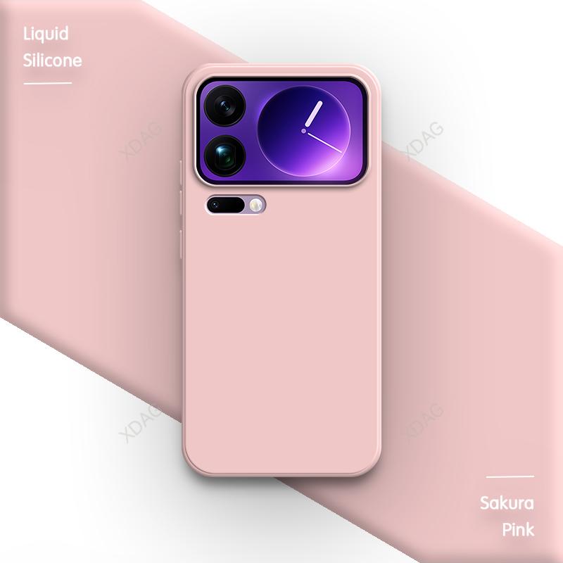 Мягкий задний чехол для телефона Xiaomi 17 Pro Max Ultra 5G Funda Жидкий силикон ТПУ Простой оригинальный корпус 17Pro 17Ultra Xiaomi17