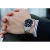 Мужские часы Seiko Selection SBTM323 с солнечной батареей и радиоконтролем, черный циферблат, индикатор даты, водозащита 10 Бар, нержавеющая сталь