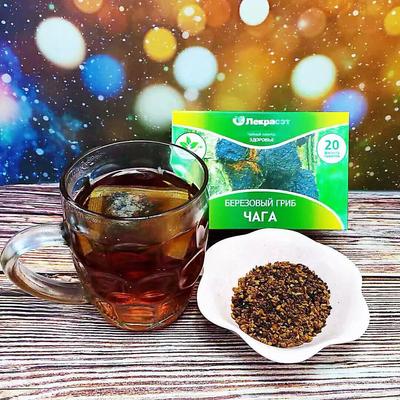 Чага Березовый Гриб Ароматизированный Березовый Чай Пакетики Дикий Портативный Индивидуально Упакованный
