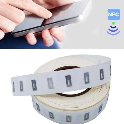 10 шт. NFC чип Ntag213 наклейка 11x21 мм мокрая вставка 13,56 МГц электронная метка защита от подделок прочный клей легкий