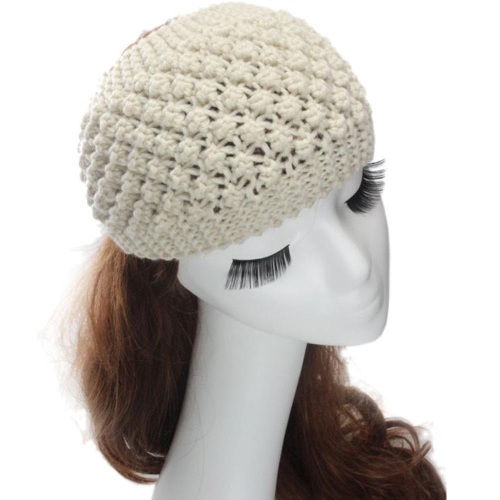 Подарочный тюрбан, аксессуары для волос, вязаная шерстяная повязка на голову для девочек, эластичная повязка для волос, связанная крючком