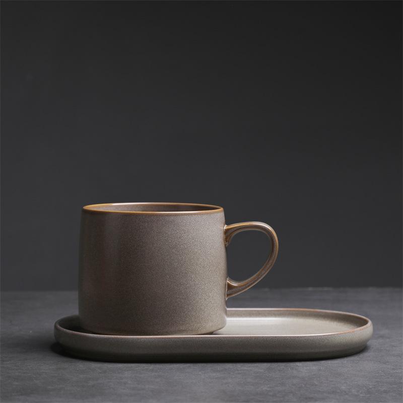 Керамическая чашка для завтрака, высококачественная пара, чашка для воды, грубая керамическая чашка для кофе, ретро-креативная чашка