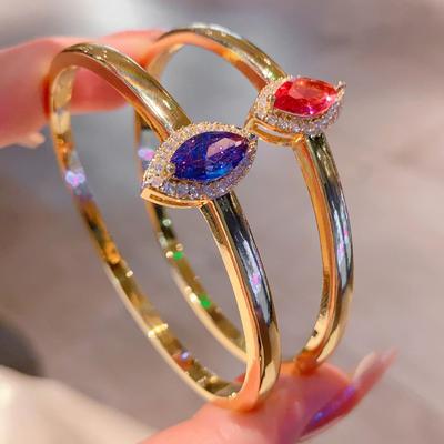 Новый продукт Temperament Drip Shaped циркон открытый браслет для женщин