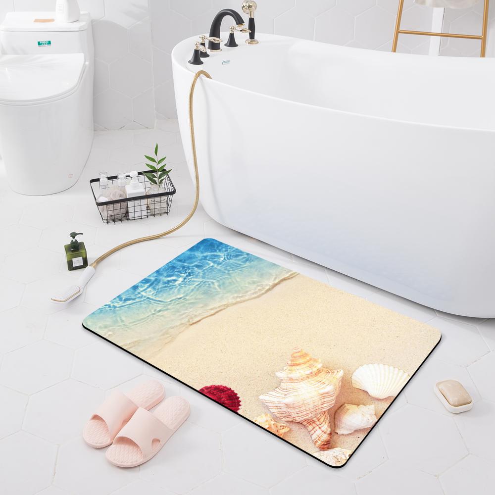 Впитывающий нескользящий коврик для ванной комнаты, дверной коврик, туалетный пол, душевая комната, коврик для ванны, кухонный коврик