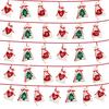 Christmas Decoration for Home Date 1-7 1-12 1-24 1-31 Fabric Christmas Advent Calendar Garland Wall LS