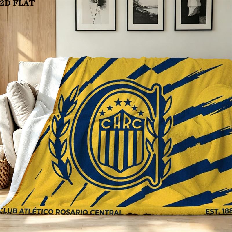 Carc 1889 Print Flannel Blanket High Quality Warm Comfortable Cover for All Seasons Perfect for Gifts Home Decor