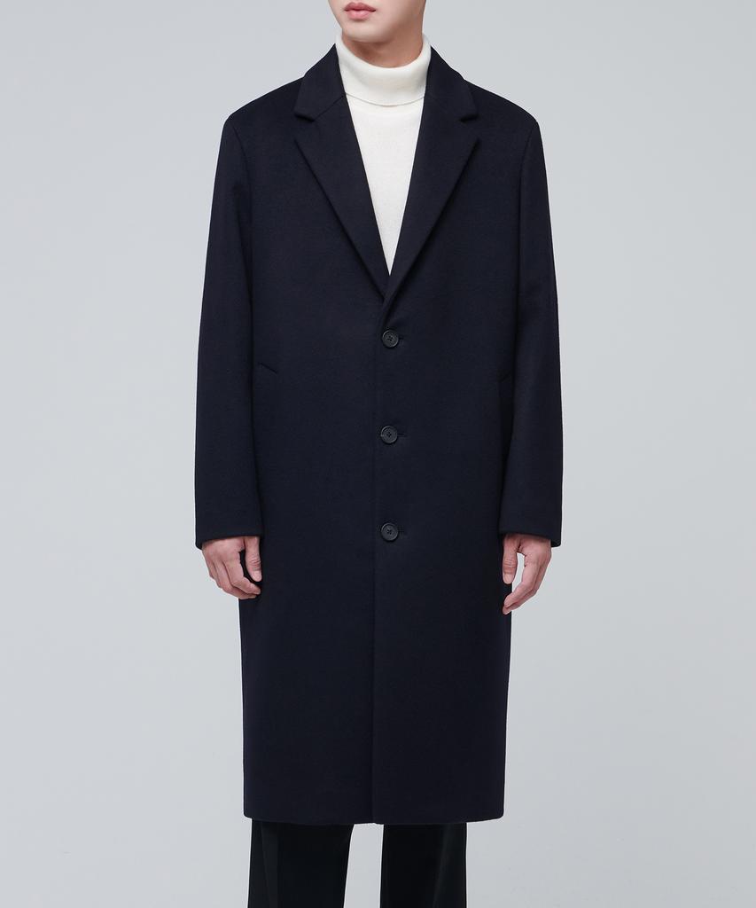 Musinsa Standard Cashmere 20 Oversized Single Coat [Navy]