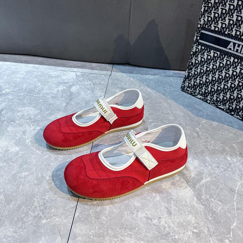 [Фанфна] Мелкие туфли на липучке, женские, новая весенне-летняя коллекция 2025, повседневные туфли Мэри Джейн, тканевые повседневные туфли