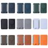 Magnetic Card Holder Solid Color Convenient Cell Phone Cardholder PU Leather Phone Back Card Bag for Iphone 13 14 15 16 17 Pro