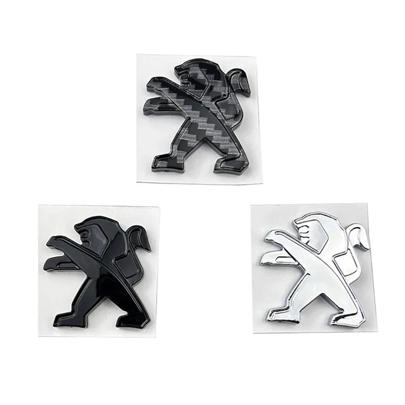 2.9x3cm Plastic Car Steering Wheel Center Badge Sticker for Peugeot 308 307 408 306 208 508 3008 2008 5008 Replaced Emblem