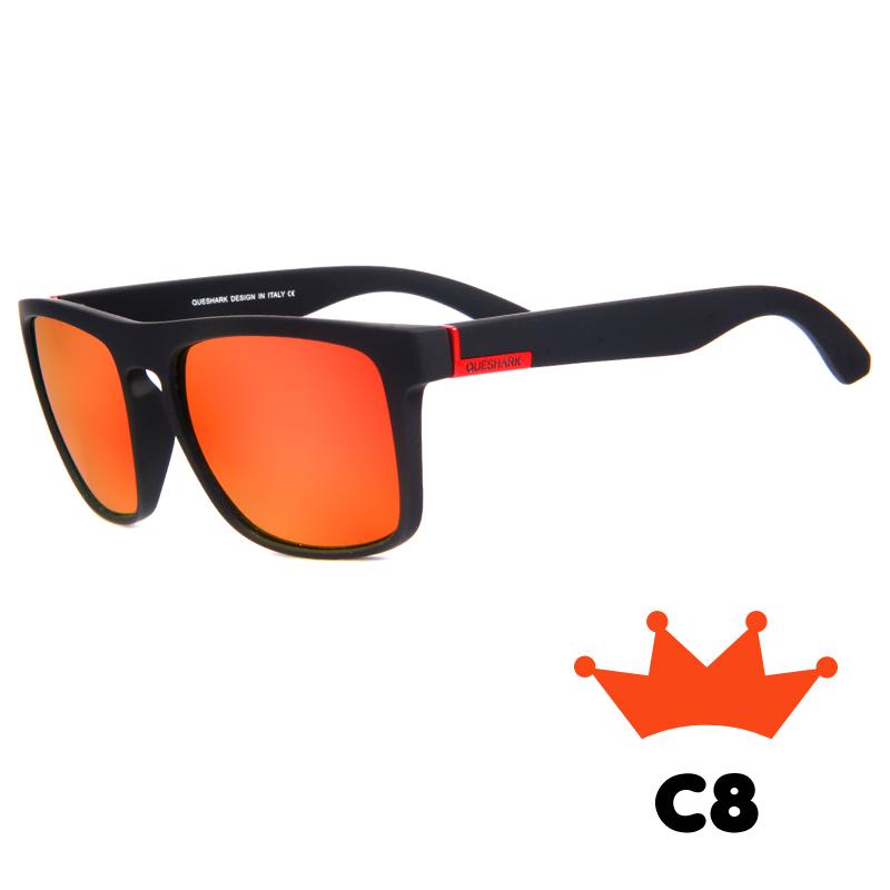 Queshark Поляризованные спортивные очки для бега, рыбалки, пешего туризма и велоспорта для мужчин и женщин