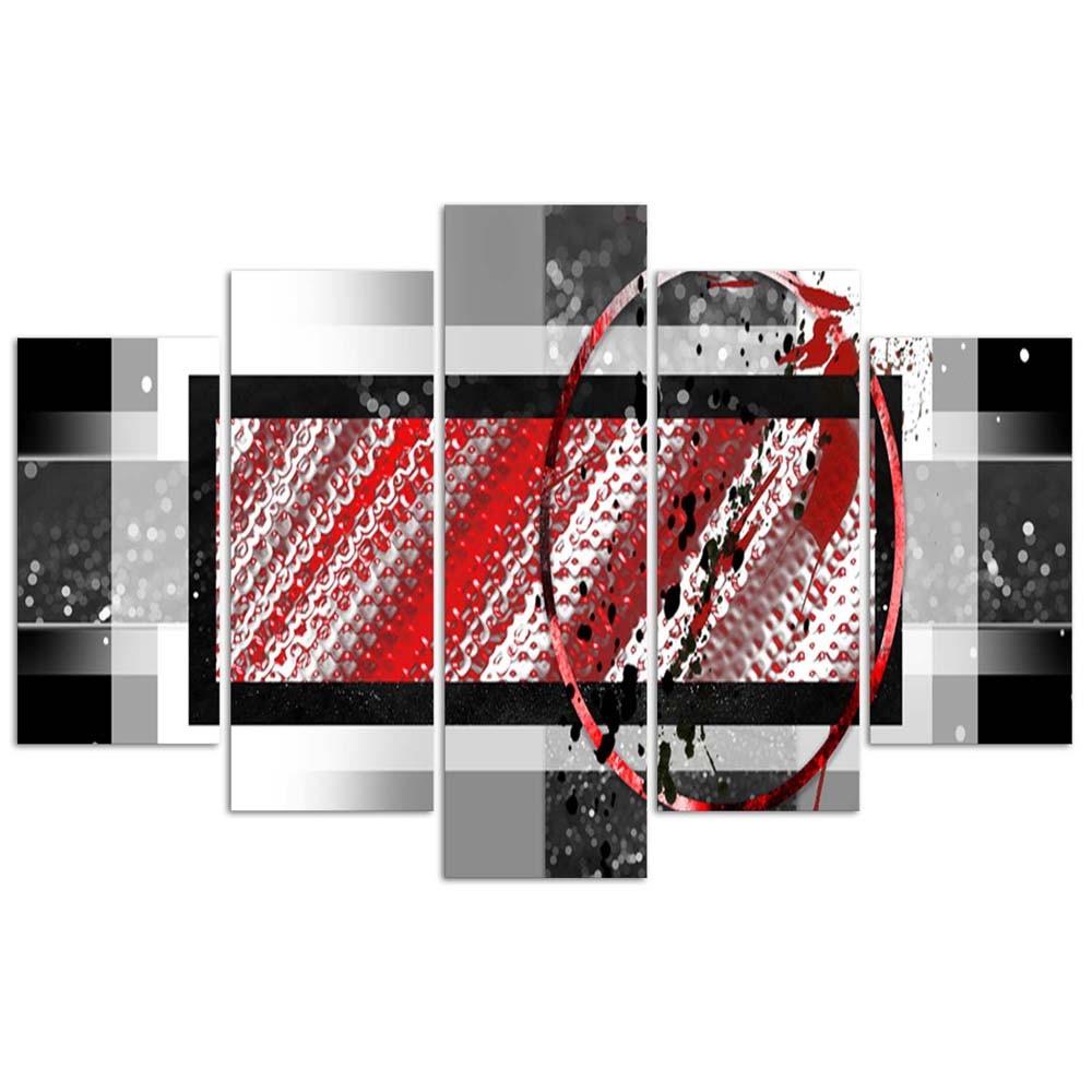 Feeby Картина на холсте из пяти частей, Очарование геометрии