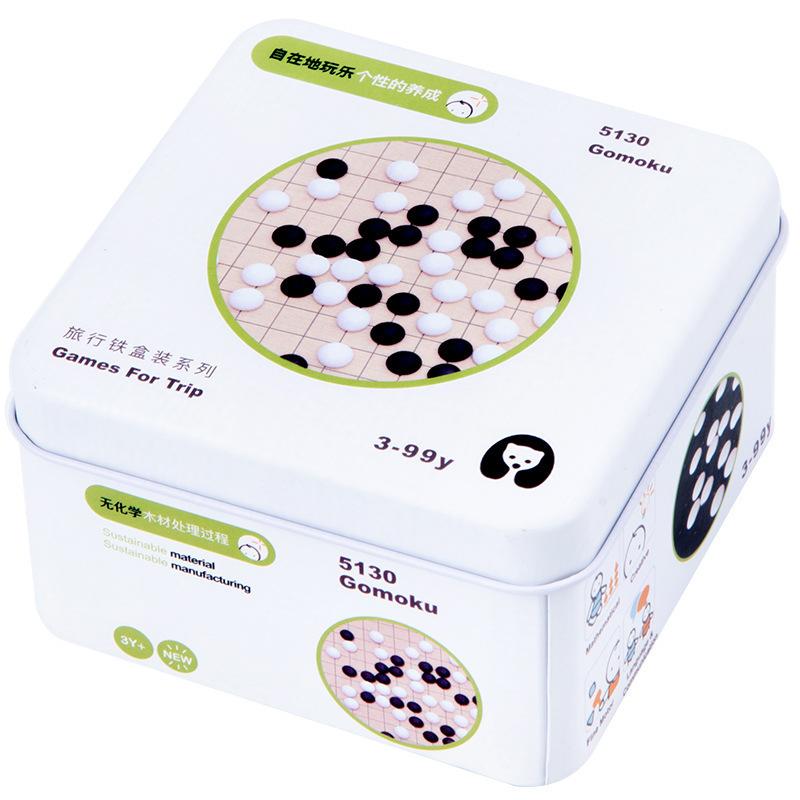 Игрушки из жестяной коробки Монтессори для детей 2-6 лет, головоломка для детей, просвещение, раннее образование, строительный блок, кубик Рубика, гироскоп, деревянная головоломка