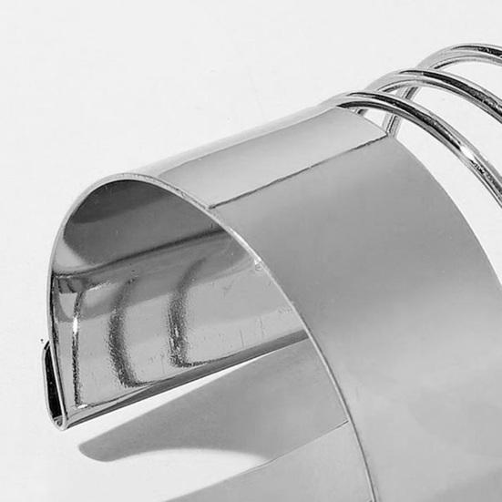 Модный многослойный полый дизайн, браслет в стиле панк, металлический браслет с открытием, регулируемый женский браслет, ювелирное изделие, подарок