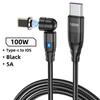 100 Вт USB C - Type C быстрая зарядка магнитный кабель микро магнитный телефонный шнур данных провод для iPhone 15 14 11 Pro Max Samsung