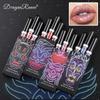 Halloween Three-piece Sequin Lip Glaze Box Non-stick Cup Lipsticks Glitter Pearl Stage Lip Gloss Set Is Perfect for Parties