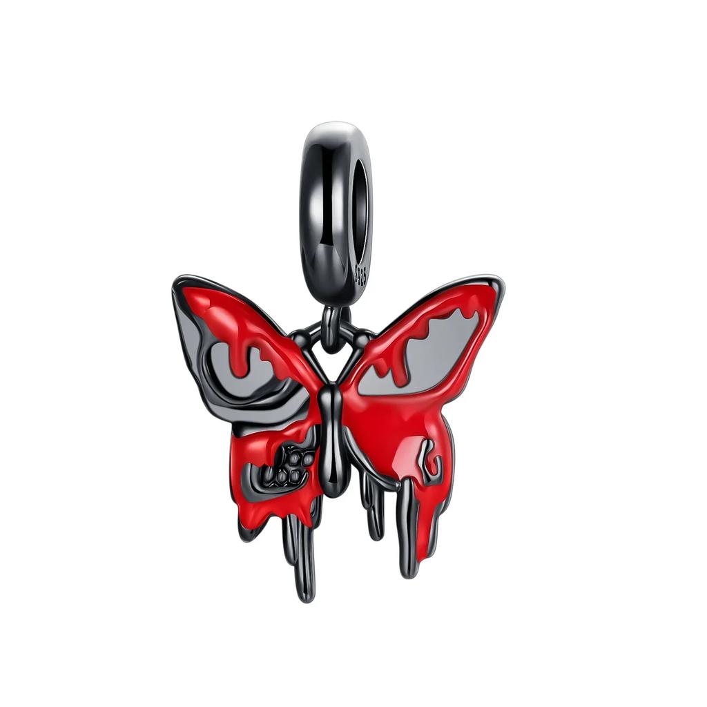 Charms Exquisite 925 Silver Butterfly Pendant Dragonfly Flowers Bead for Women Necklace DIY Bracelet Fine Jewellery Gift