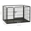 VidaXL Parc pour chiots Acier 91,5x59x61 cm