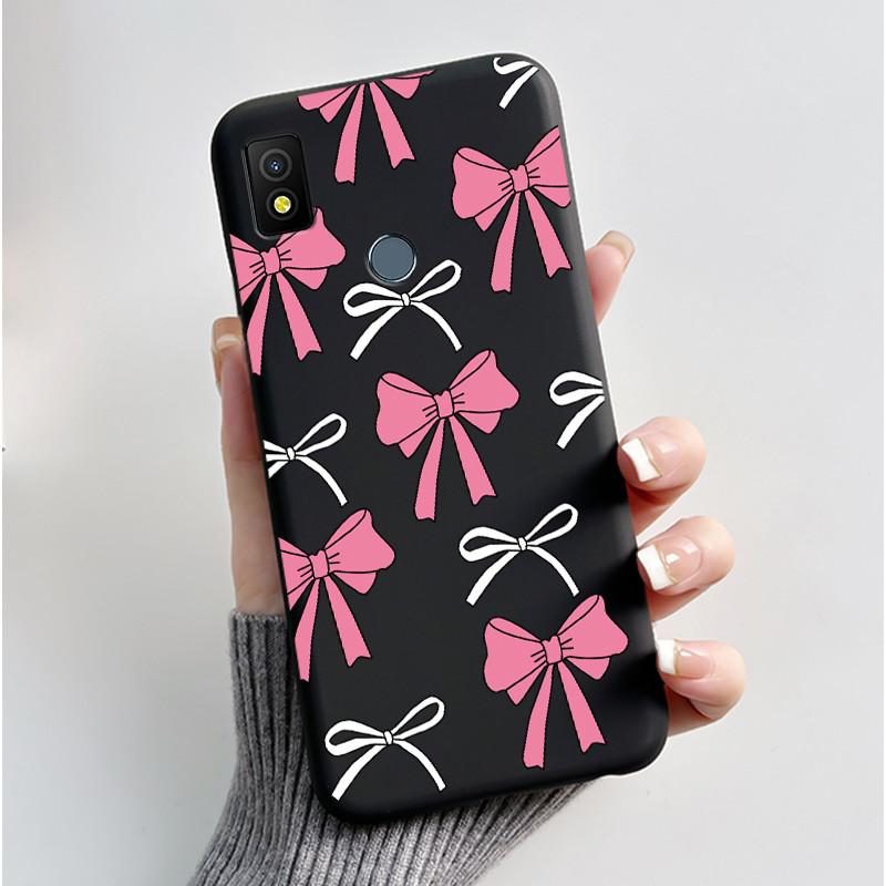 For Cricket Icon 4 Case Luxury Cute Love Rabbit Funny Black TPU Soft Silicone Protective Phone Case for Cricket Icon4 Back Cover