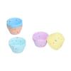 20Pcs Silicone Cupcake Mold Non Stick Reusable Baking Molds for Muffin Biscuits Cheese Cake PastriesRound