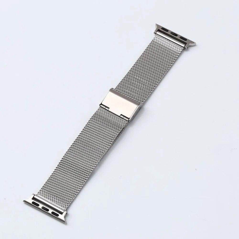 Wrist Strap For Apple Watch Band 45mm 44mm 42mm Metal Correa 38mm 40mm 42mm Stainless Steel Bracelet Iwatch Serie 7 6 SE 5 4 3
