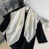 Luxury Silk Shawl Square Scarf for Women Satin Fashion Print Hijab Wraps Neckerchief Female Hair Bands Ribbon Headband Bandana