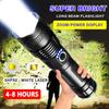 XHP70 LED Flashlight Aluminum Alloy XHP50 Tactical Hunting Torch Usb Rechargeable Zoomable Lantern Use 18650 or AAA Battery